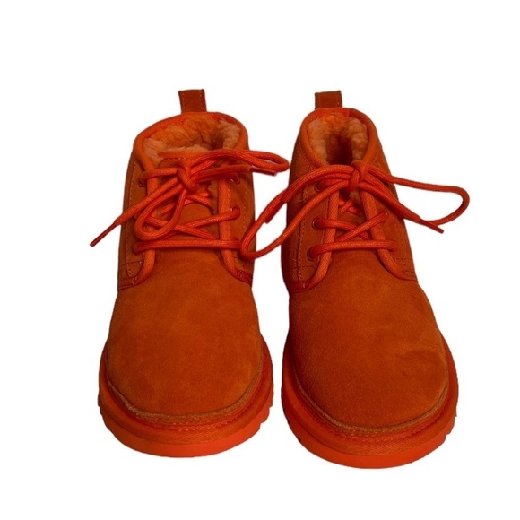 UGG Neumel Women’s Chukka Casual Suede Boots Orange Soda - Picture 4 of 9